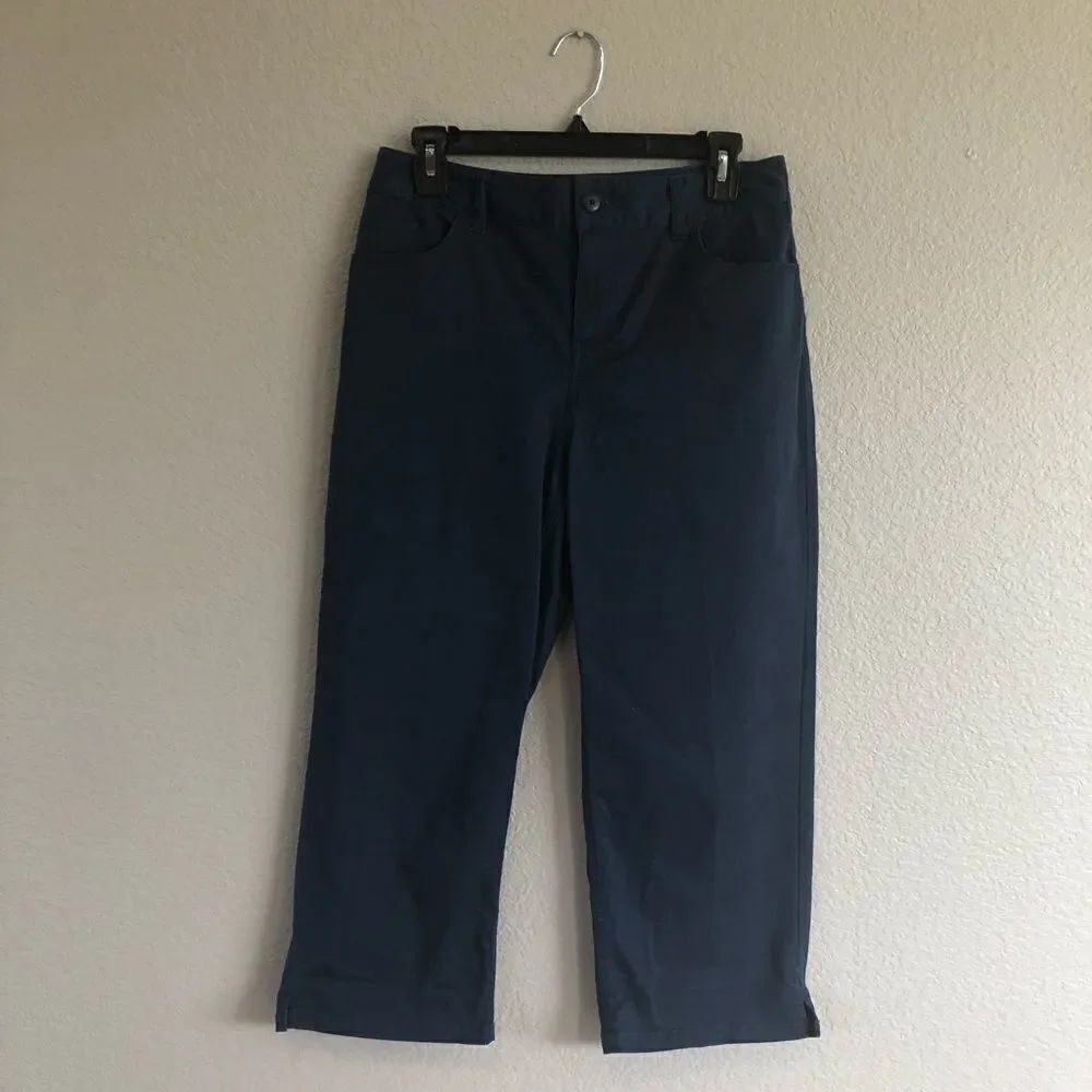 Coldwater Creek Navy Cropped Pants 6
